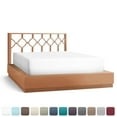 thumbnail image 1 of Empyrean Bedding Double Brushed Microfiber 14" - 16" Deep Pocket Fitted Sheet, Full, White, 1 of 5
