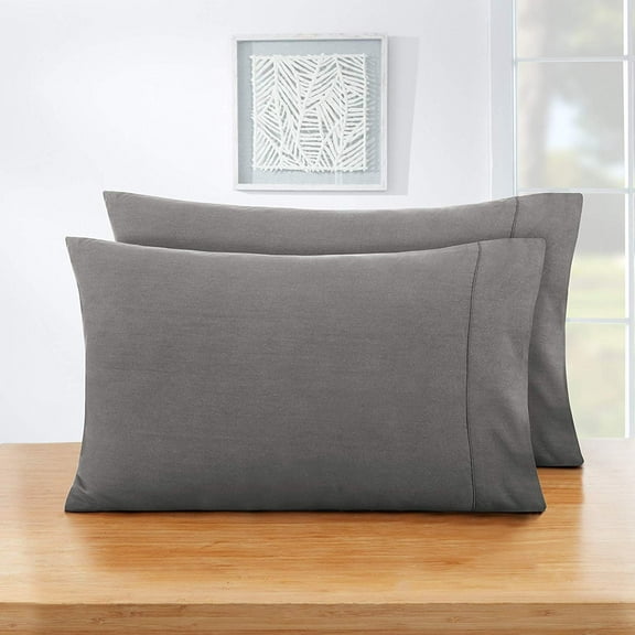 Empyrean Bedding Set of 2 Pillow Cases, King Pillowcase Premium Microfiber, King Size 20"X40" Charcoal Gray