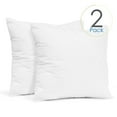 thumbnail image 1 of Empyrean Bedding Throw Pillow Insert - 20 X 20, Inches Decorative Pillows - Soft Cotton Blend Outer Shell, Perfect for Indoor & Outdoor Pillows (Pack of 2, White), 1 of 6