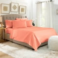 thumbnail image 1 of Empyrean Luxury Bed Sheets, Microfiber Bed Sheet Set, Twin, Misty Rose, 4 Piece, 1 of 9