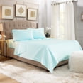 thumbnail image 1 of Empyrean Queen Sheet Set (4 PC), 16” Deep Pocket Queen Size Sheet Set, Queen, Light Baby Blue, 1 of 7