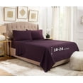 thumbnail image 1 of Empyrean Bedding  18"-24" Extra Deep Pocket Sheets Set - Ultra Soft Luxury Bed Sheet Set Twin XL - Purple Eggplant, 1 of 9