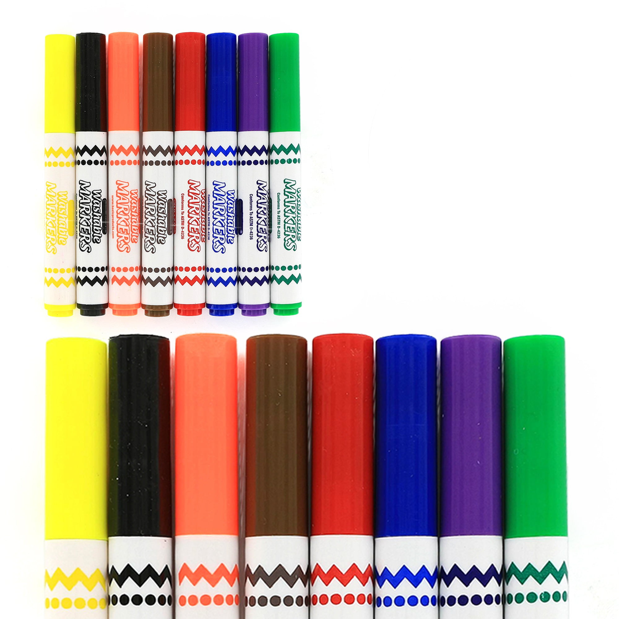 Emraw Jumbo Permanent Markers Durable Assorted Colors Bullet Tip Waterproof Quick Drying Bold Line Perfect for Signs and Posters