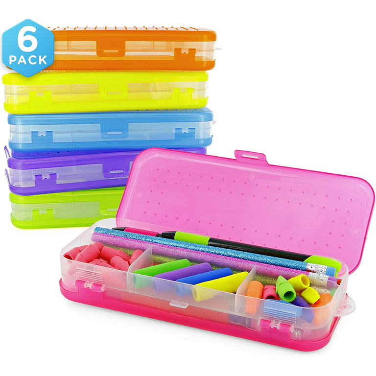 Emraw Bright Color Double Deck Organizer Box (6-Pack) New