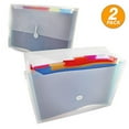thumbnail image 1 of Emraw Rainbow 7-Pocket Letter Size Poly Expanding File Folder, Pack of 2, 1 of 4