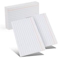 thumbnail image 1 of Emraw Ruled White Index Cards 3 x 5 Inch Plain Back Cards - 2400 Cards, 1 of 4