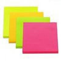Emraw Sticky Notes Self-Stick Memo Mini Notes Bright Colorful Strong Stickies Self Adhesive Sticky Pads or Office School Home Great for Reminders