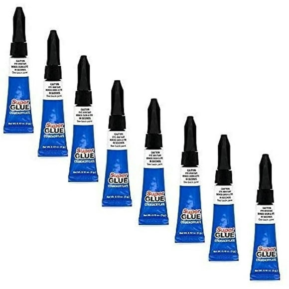Emraw Super Glue Permanent Adhesive (3g) Clear (8 Pack)