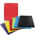 thumbnail image 1 of Emraw Swirl Embossed 2 Pockets Poly Portfolio - Assorted Colors File Folders(6pk), 1 of 6