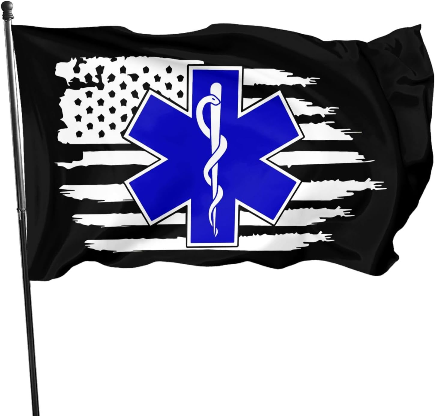 Ems Star Of Life Emt Paramedic Medic Flags Outdoor Garden Flag Outdoor ...