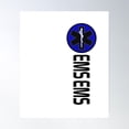 thumbnail image 1 of Ems - Star Of Life Poster Wall Art, Modern Wall Decor, 16x24 UNFRAMED, 1 of 3