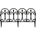 thumbnail image 1 of Emsco Group 13" x 24" Black Polyethylene Fleur-de-Lis Garden Border Edging, 1 of 3