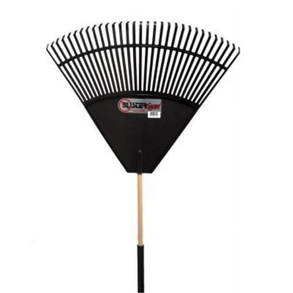 Emsco Group Cavex 32 in Plastic Leaf Rake with Hardwood Handle
