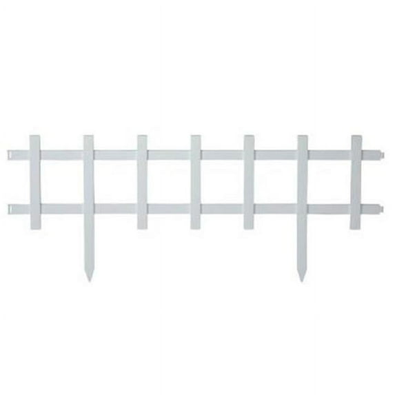 EmscoGroup 2120HD Resin Cape Cod Style Garden Fence, 50 ft.