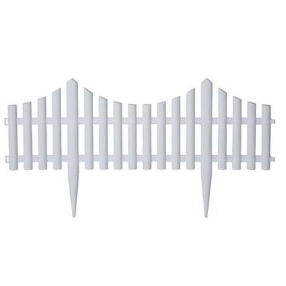 EmscoGroup 2140HD Resin Picket Garden Fence, 36 ft.
