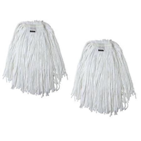 EmscoGroup 6502-2 No. 24- 4-Ply Cotton Mop Head With Cut-Ends- 19 oz.