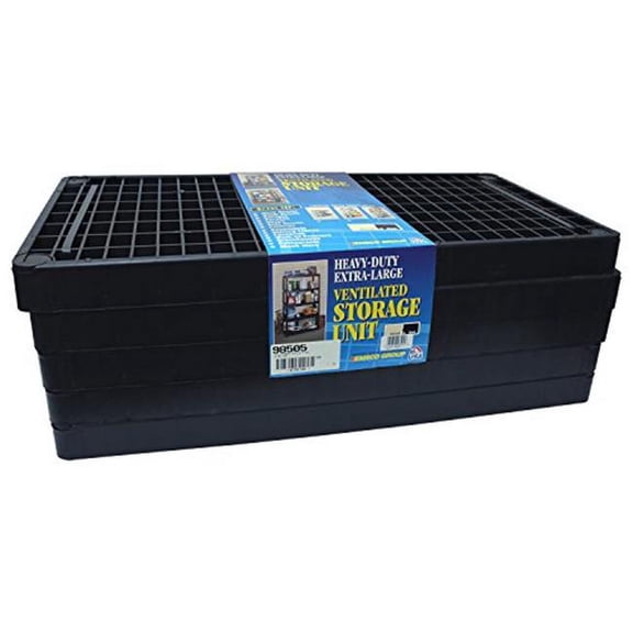 EmscoGroup 98505-1 5-Shelf Ventilated Rack System, Black