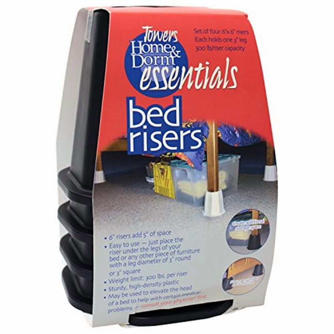 Emt B Riser EmscoGroup 93401-1 Towers Bed Risers - Black - Walmart.com