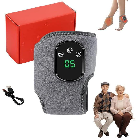 Emsence Triple Therapy Foot Massager,Em Sense Foot Massage,Foots Renew Triple Method Massager,3-Level Heat & Massage Adjustable,Smart Timer,Touch Screen (Gray)