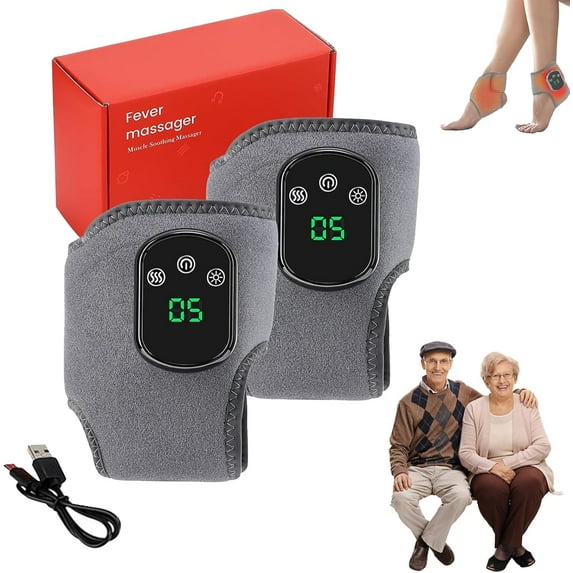 Emsence Triple Therapy Foot Massager, Foot Renew Triple Method Massager with Heat & Vibration, Wireless Portable 3 in 1 Foot Revive Massager for Neuropathy Pain Relief, Touch Screen Control