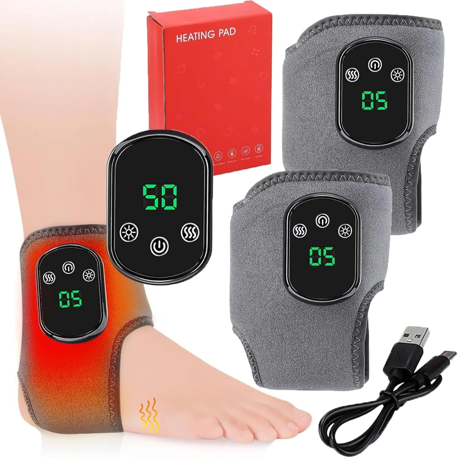 Emsense Foot Massager for Neuropathy, 3 in 1 Foot Massager, Portable ...