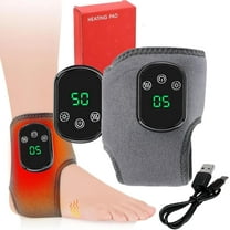 Emsense Foot Massager for Neuropathy, 3 in 1 Foot Massager, Portable Wireless Foots Renew Massagers, 3 Vibration Mode,5 Heat Leavel, Heated Ankle Wrap for Achilles Tendinitis Plantar Fasciitis