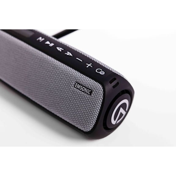 Emsonic Portable Bluetooth Speaker, Powerful and deep bass, IPX5 Grey