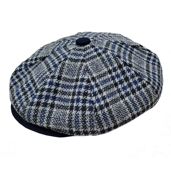 Mens Melton Wool 8 Panel Applejack Newsboy Baker Boy Cap Made in USA