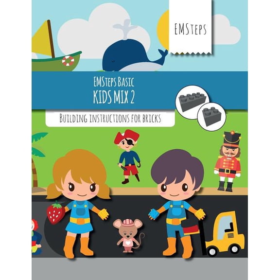 Emsteps Basic: EMSteps Basic Kids Mix 2 : Building instructions for bricks (Series #2) (Paperback)
