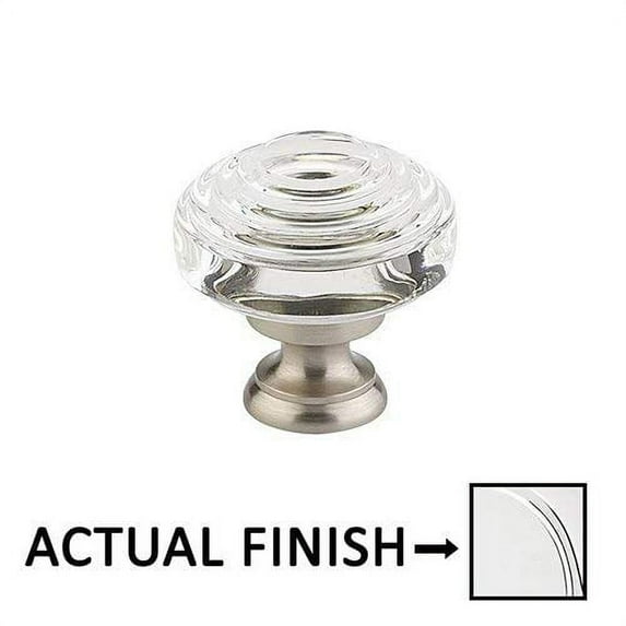 Emt 86563 Us26 Deco 1.25 In Crystal Cab Knob