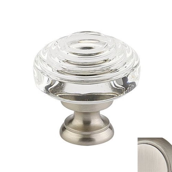 Emt 86564 Us26 Deco 1.625 In Crystal Cab Knob