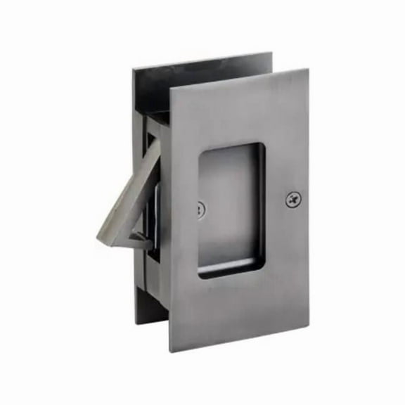 Emtek 2107US19 1.37 to 1.75 in. Modern Rectangular Passage Pocket Door Lock - Flat Black