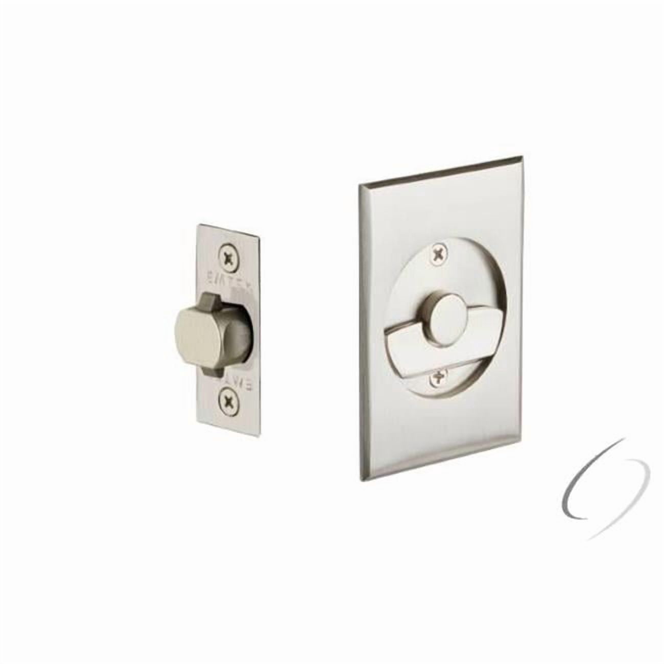 Rectangular Privacy Lock Emtek 2015US15 1.37 to 1.75 in. Rectangular Privacy Pocket Door Tubular ...