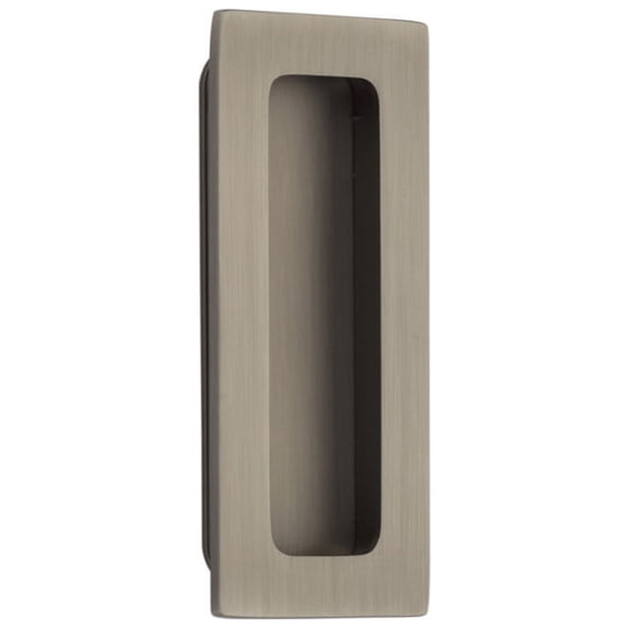 Emtek 220304US15A Modern Rectangular Flush Pull, Antique Nickel