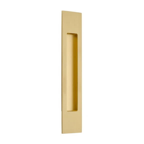 Emtek 220310 Us4 Modern Rectangular Flush Pull in Brass