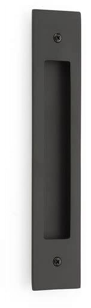 Emtek 221710 Modern Rectangular 8" Center To Center Flush Door Pull - Black