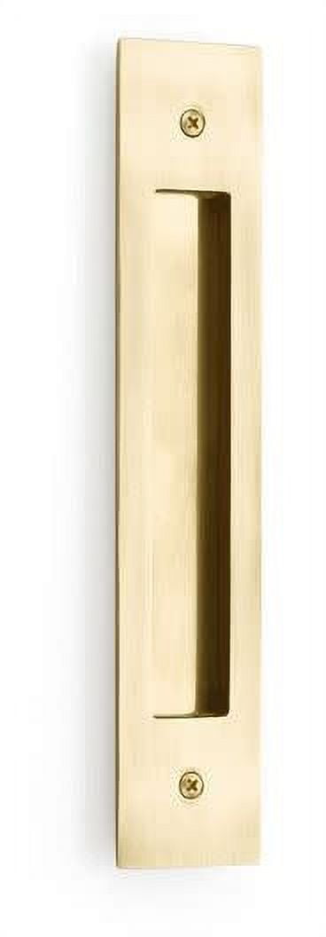 Emtek 221710 Modern Rectangular 8" Center To Center Flush Door Pull - French Antique