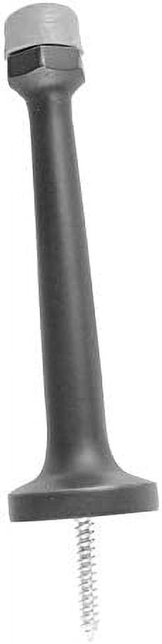 Emtek 2231US19 4" Length Solid Brass Baseboard Door Stop - Black