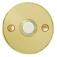 thumbnail image 1 of Emtek 2458 2-1/2" Diameter Disk Style Brass Lighted Doorbell Rosette From The Brass Modern, 1 of 1