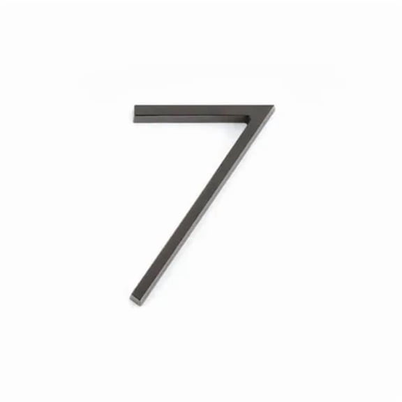 Emtek 2837US10B 7 in. Modern No.7 House Number - Oil Rubbed Bronze Finish