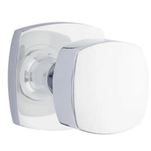 Emtek 5306FRKUS26 Freestone Dummy Knob with Urban Modern Rose for 1.25 To 2 in. Door - Polished Chrome Finish