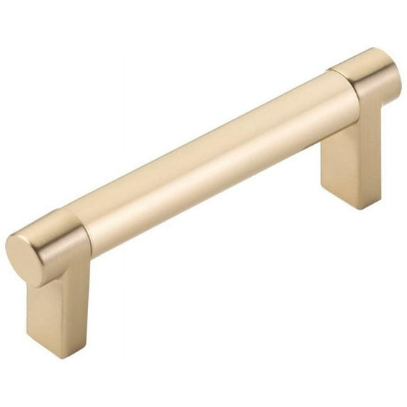 Emtek 84052.Rec.Sm Smooth 3-1/2" Center To Center Bar Cabinet Pull - Satin Brass / Satin