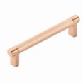 thumbnail image 1 of Emtek 84054.RECSCU.KNSCU 5 in. Center To Center Rectangular Stem with Knurled Bar Select Cabinet Pull - Satin Copper Finish, 1 of 1