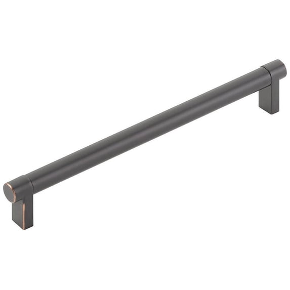Emtek 84056.RECUS10B.SMUS10B Smooth 8" Center To Center Bar Cabinet Pull - Oil Rubbed