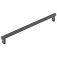 thumbnail image 1 of Emtek 84057.RECUS19.KNUS19 10 in. Center to Center Rectangular Stem Knurled Cabinet Pull - Flat Black, 1 of 1