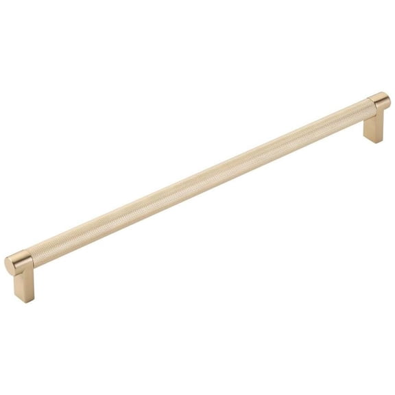 Emtek 84070.Rec.Kn Knurled 12" Center To Center Bar Appliance Pull - Satin Brass / Satin