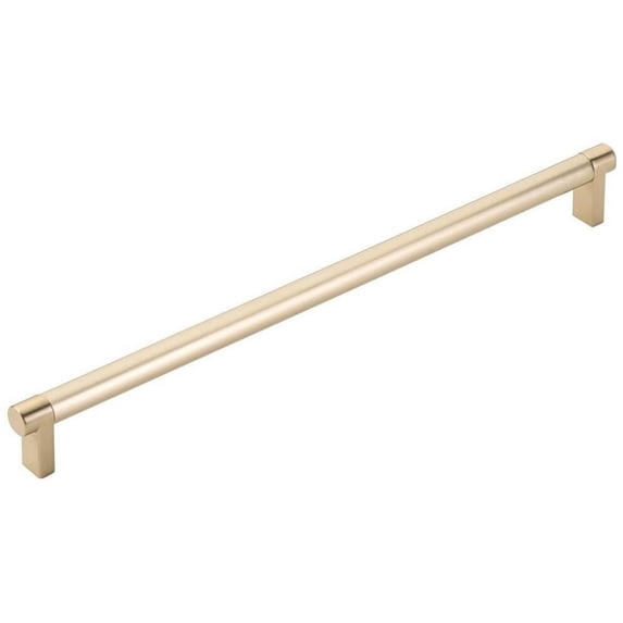 Emtek 84070.RECUS4.SMUS4 Smooth 12" Center To Center Bar Appliance Pull - Satin Brass /