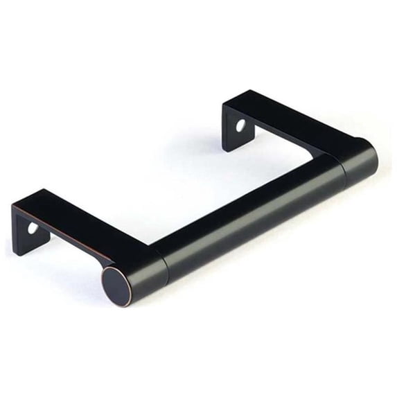 Emtek 84080.EDGRUS10B.SMUS10B Smooth 3-3/4" Center To Center Handle Cabinet Pull - Oil