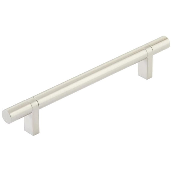 Emtek 84155.RCBUS15.SMUS15 Smooth 6" Center To Center Bar Cabinet Pull - Satin Nickel /