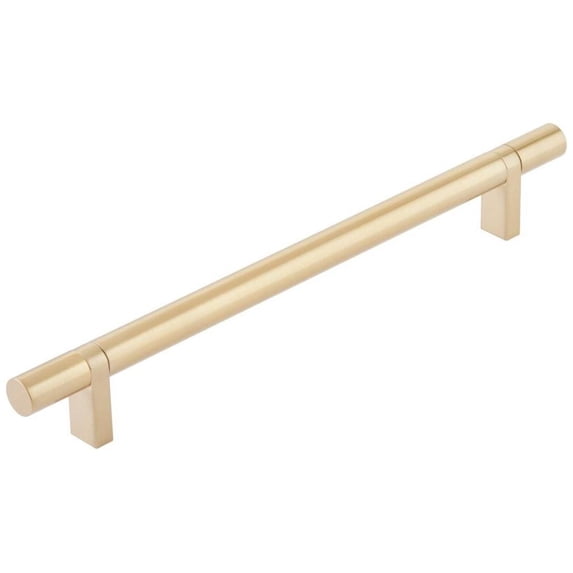 Emtek 84156.RCBUS4.SMUS4 Smooth 8" Center To Center Bar Cabinet Pull - Satin Brass / Satin